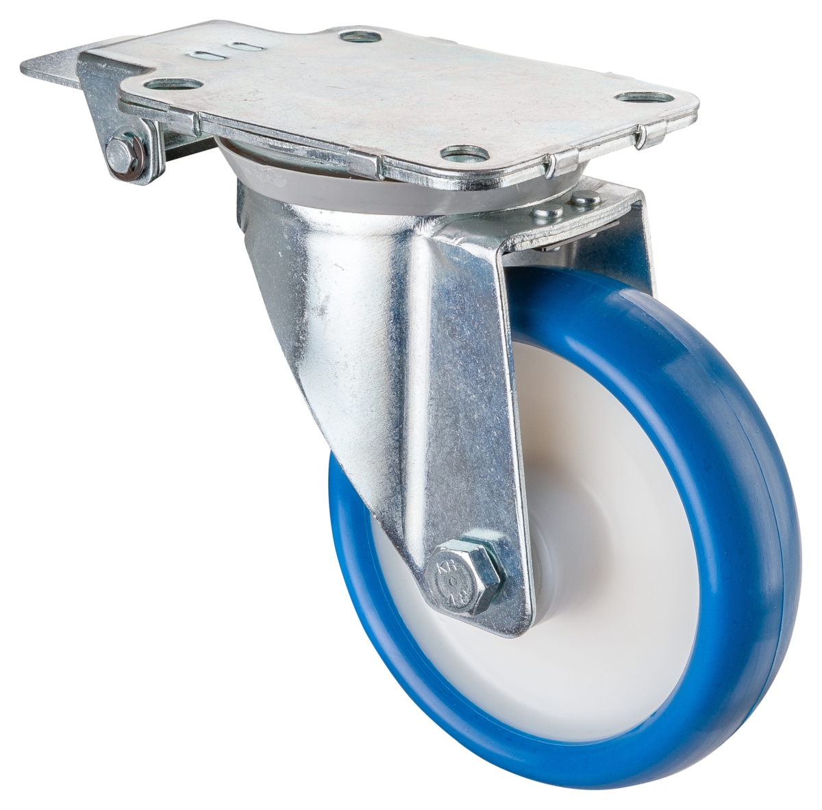 Swivel castor with central locking device Swivel castor with central locking device