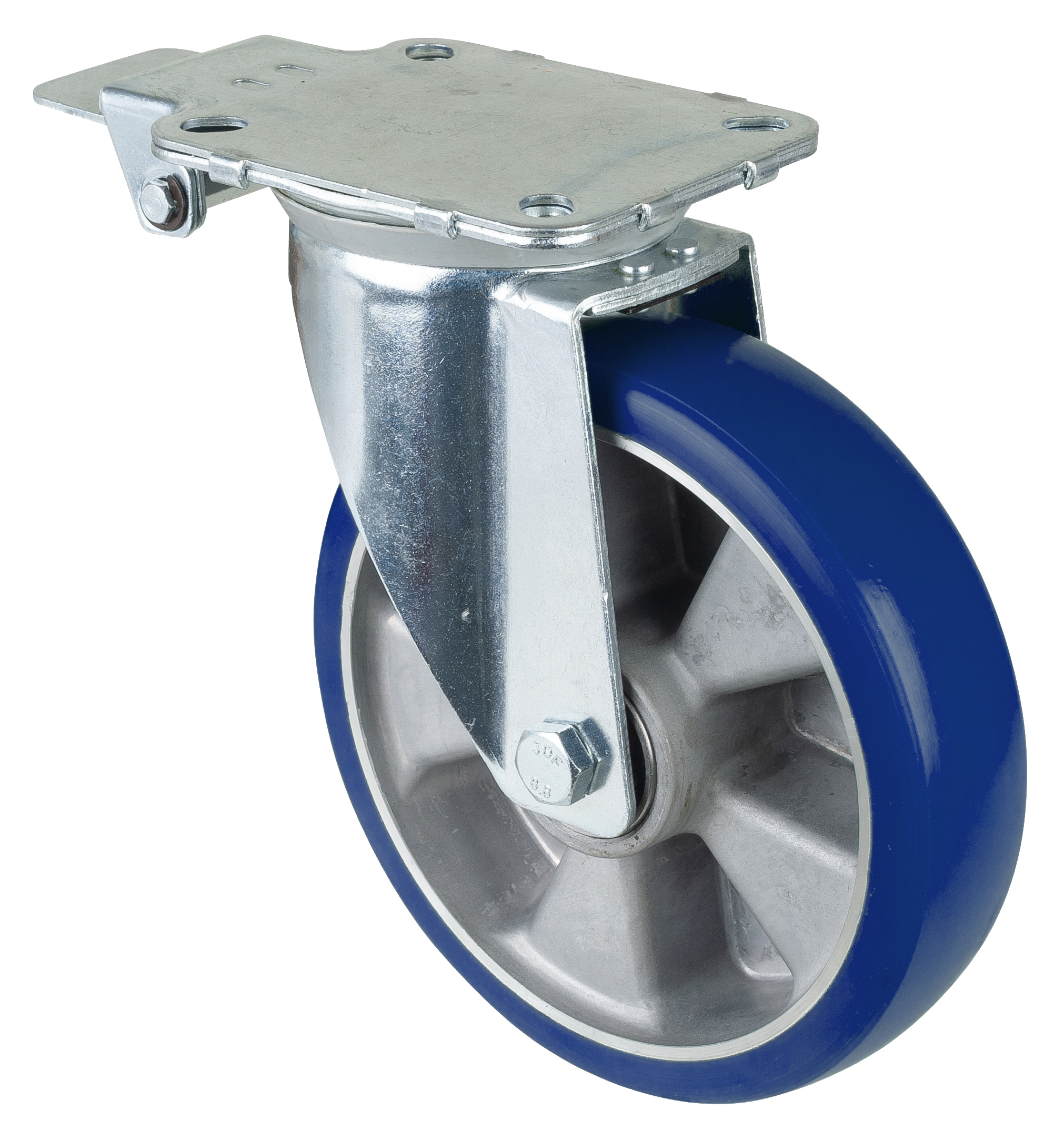 Swivel castor with central locking device Swivel castor with central locking device
