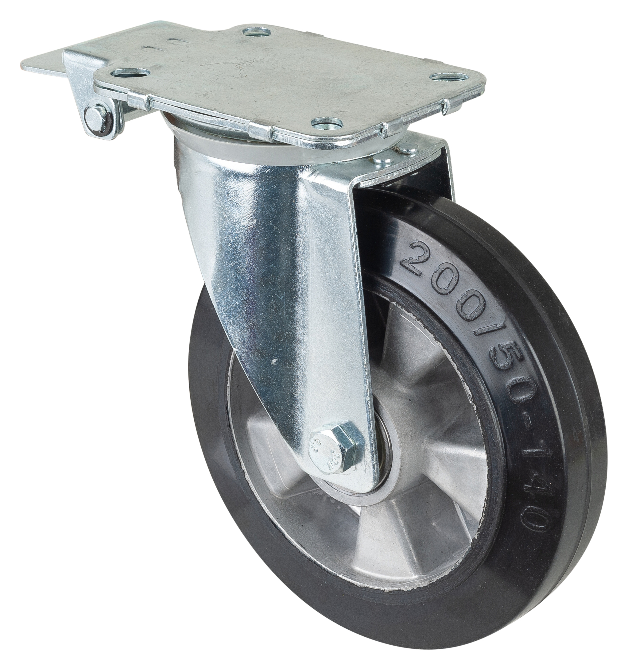 Swivel castor with central locking device Swivel castor with central locking device
