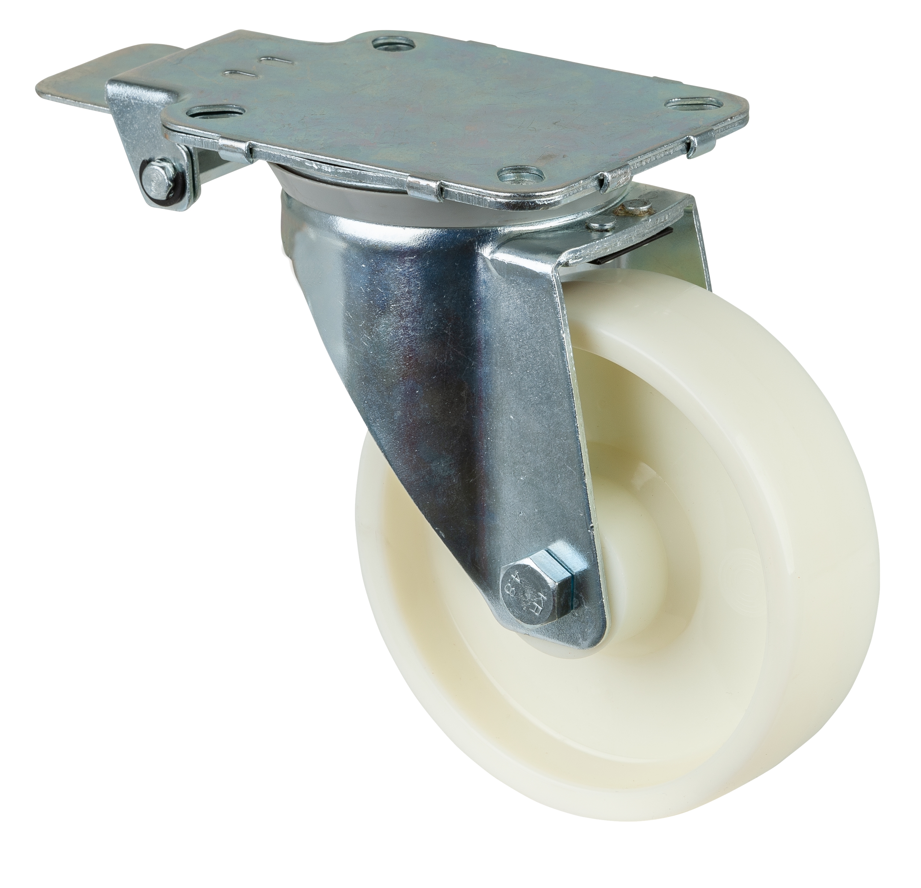 Swivel castor with central locking device Swivel castor with central locking device