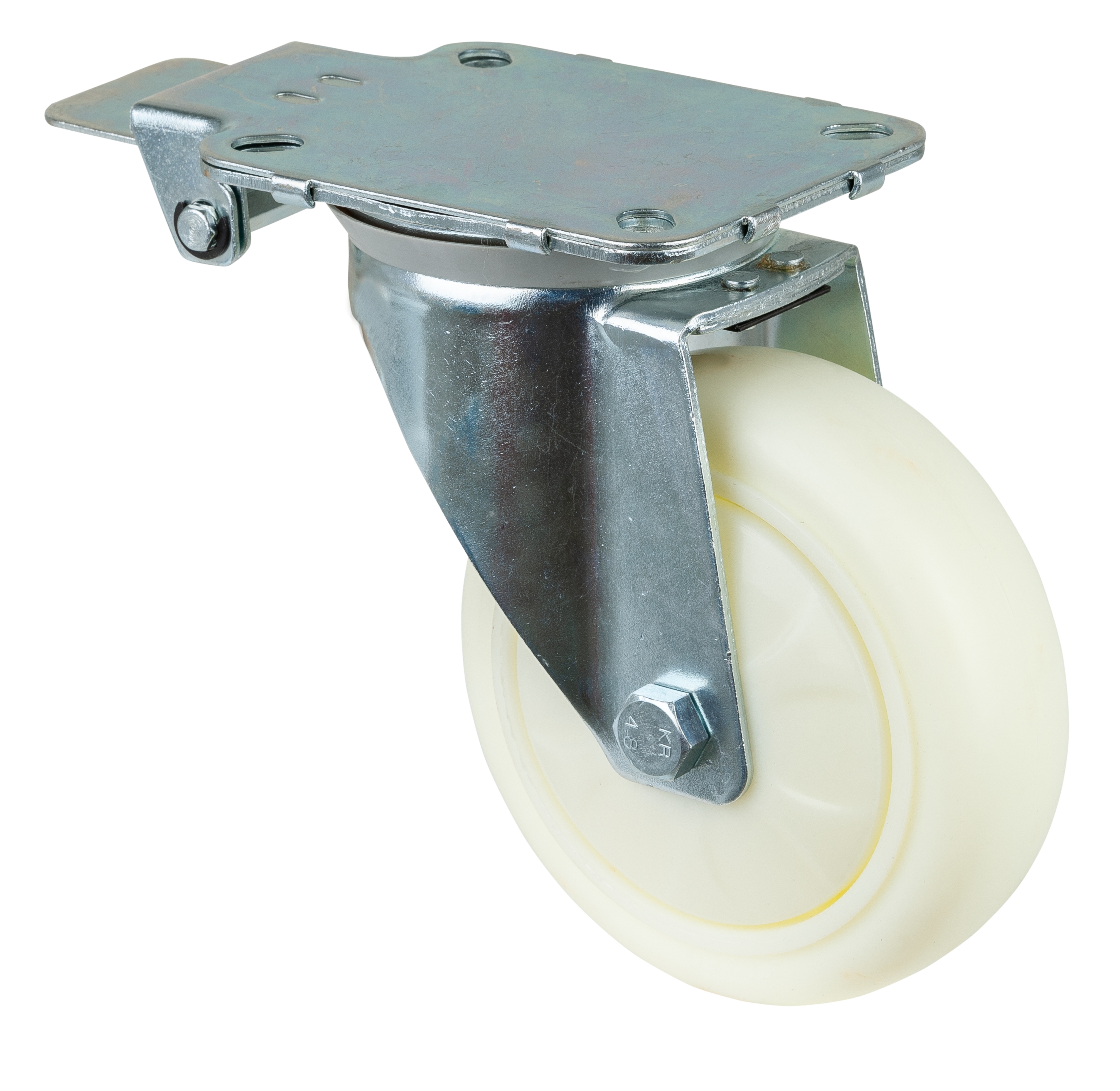 Swivel castor with central locking device Swivel castor with central locking device