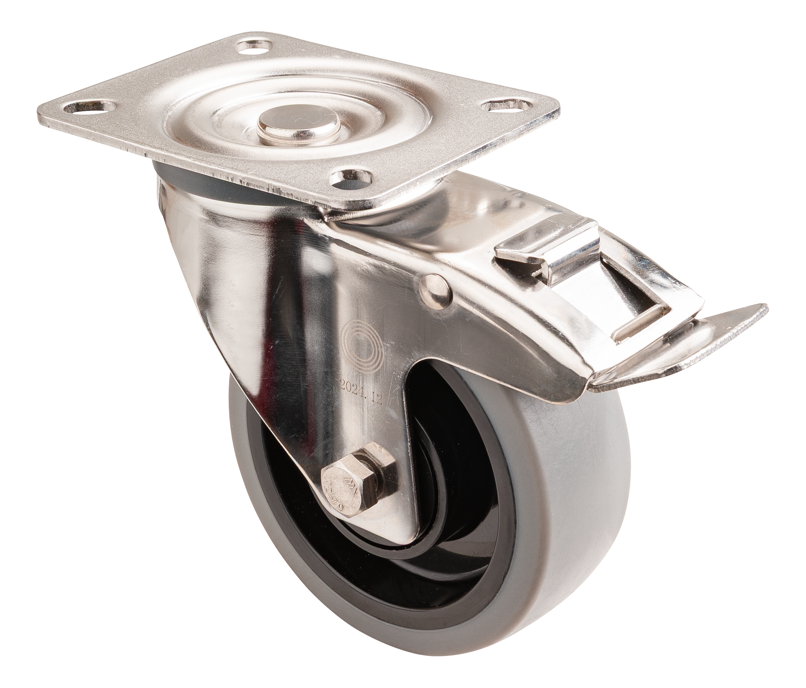 Stainless steel transport castor