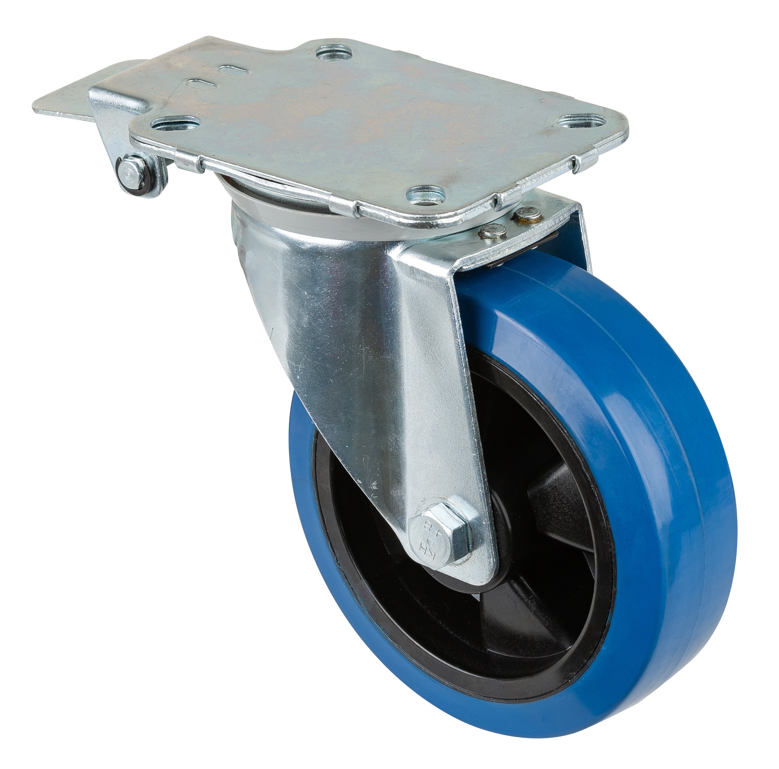 Swivel castor with central locking device Swivel castor with central locking device