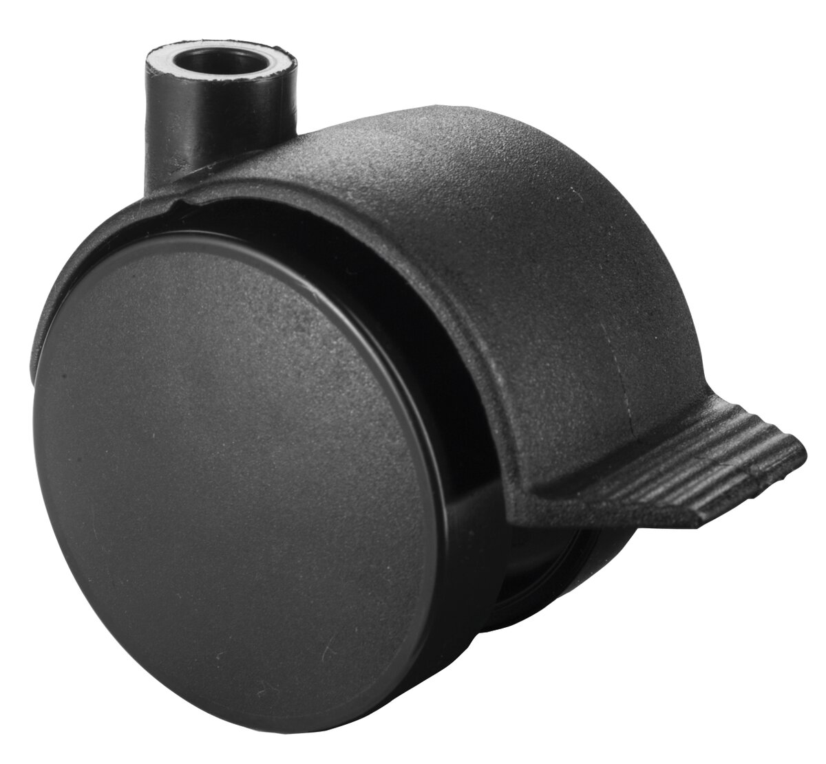 Plastic dual castors with brake for container plates