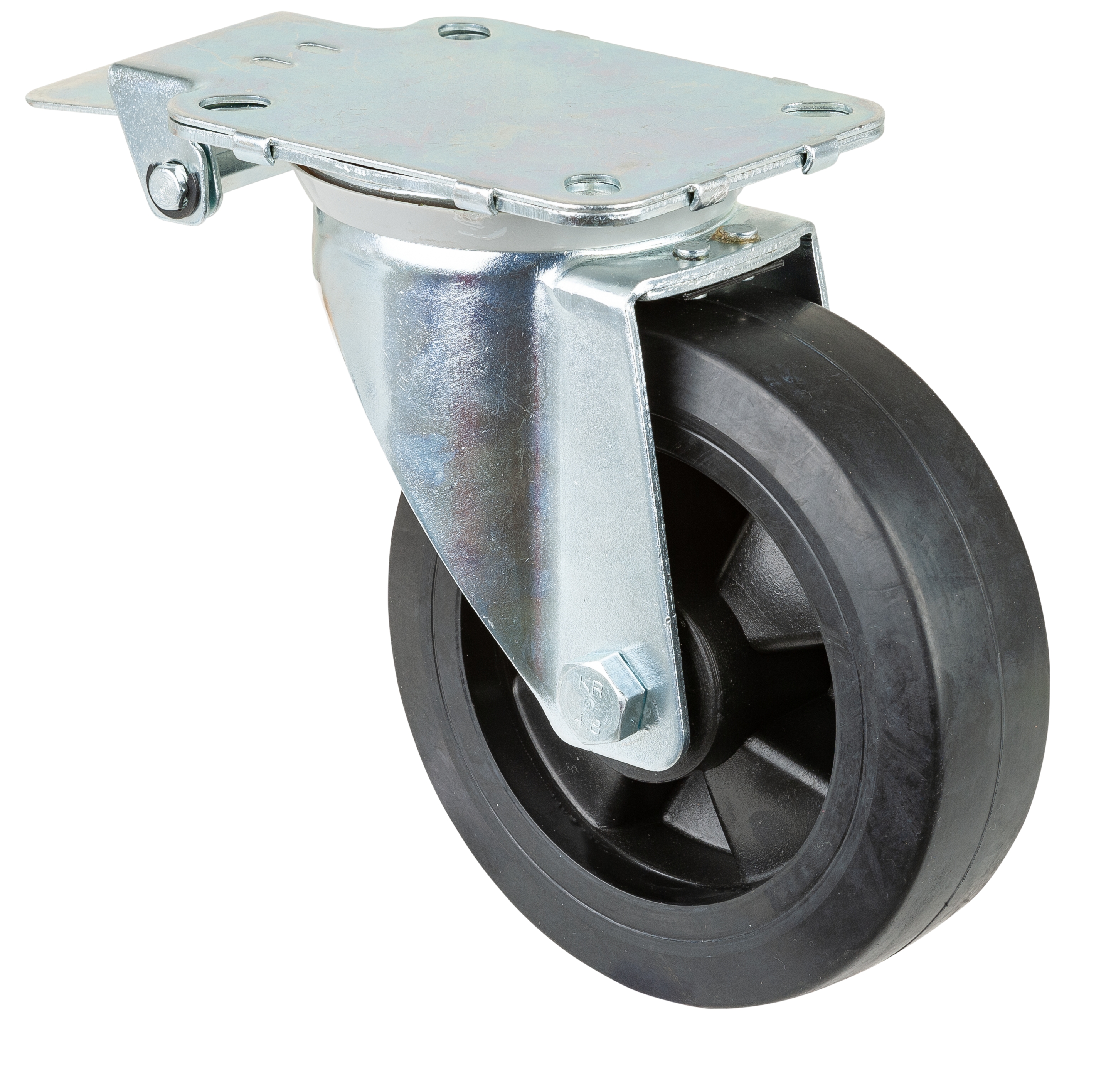 Swivel castor with central locking device Swivel castor with central locking device
