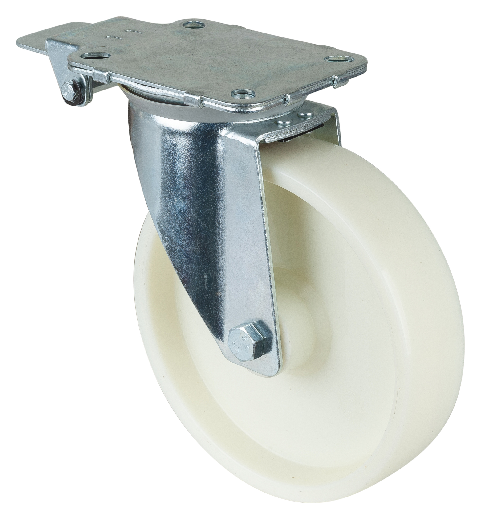 Swivel castor with central locking device Swivel castor with central locking device