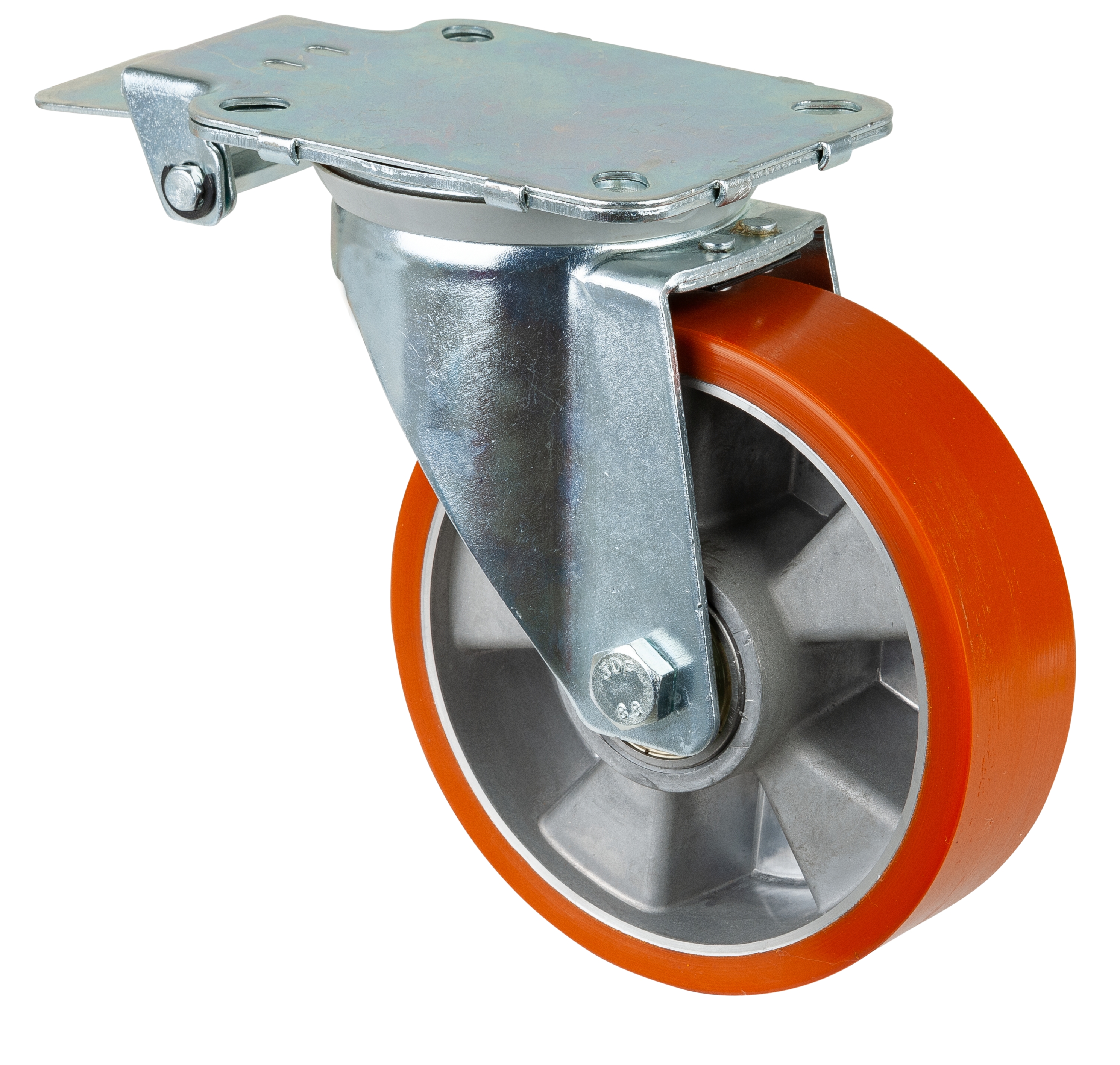 Swivel castor with central locking device Swivel castor with central locking device