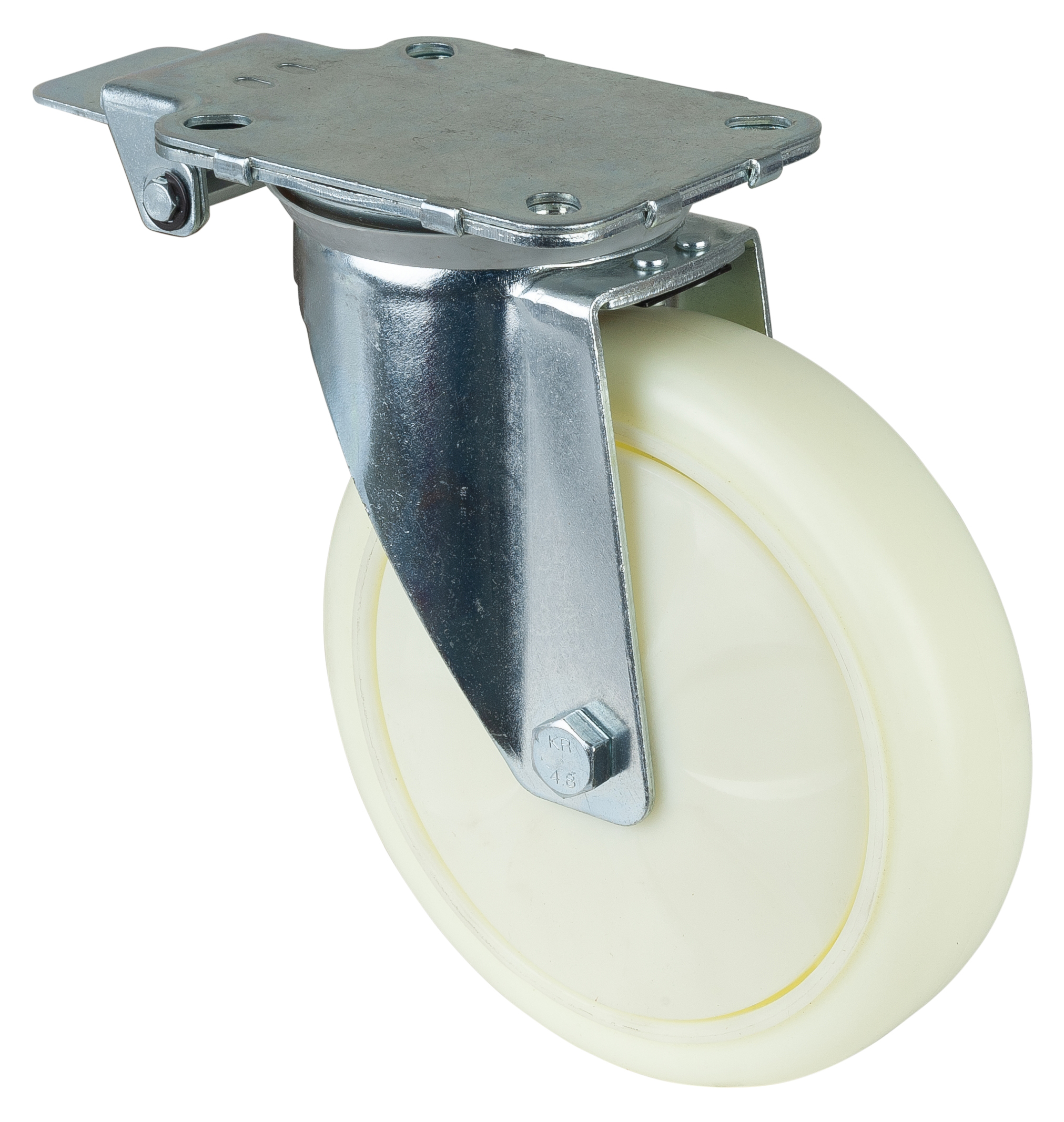 Swivel castor with central locking device Swivel castor with central locking device