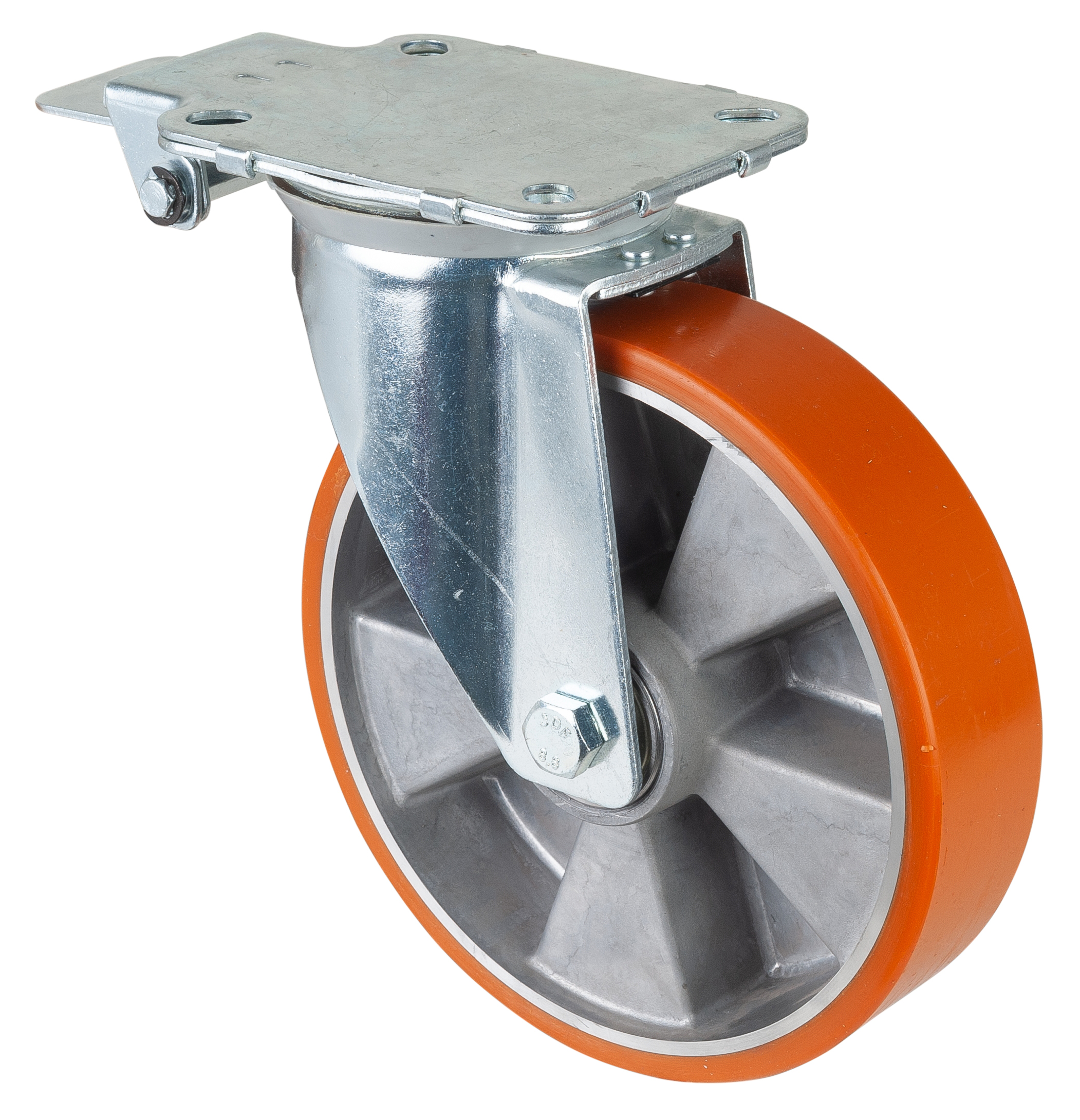 Swivel castor with central locking device Swivel castor with central locking device