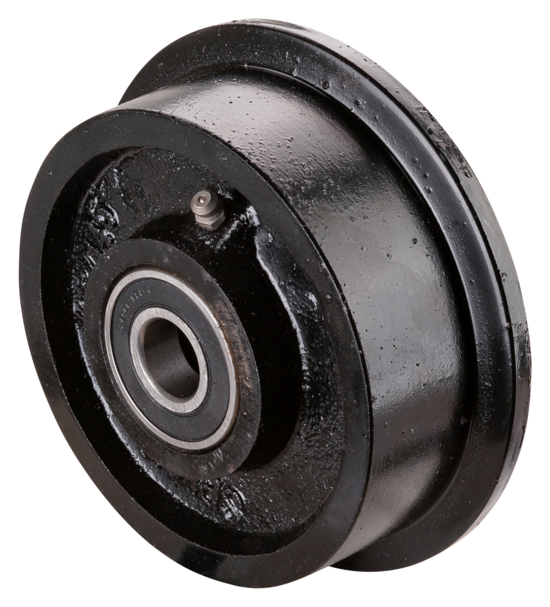 Flanged cast iron wheel