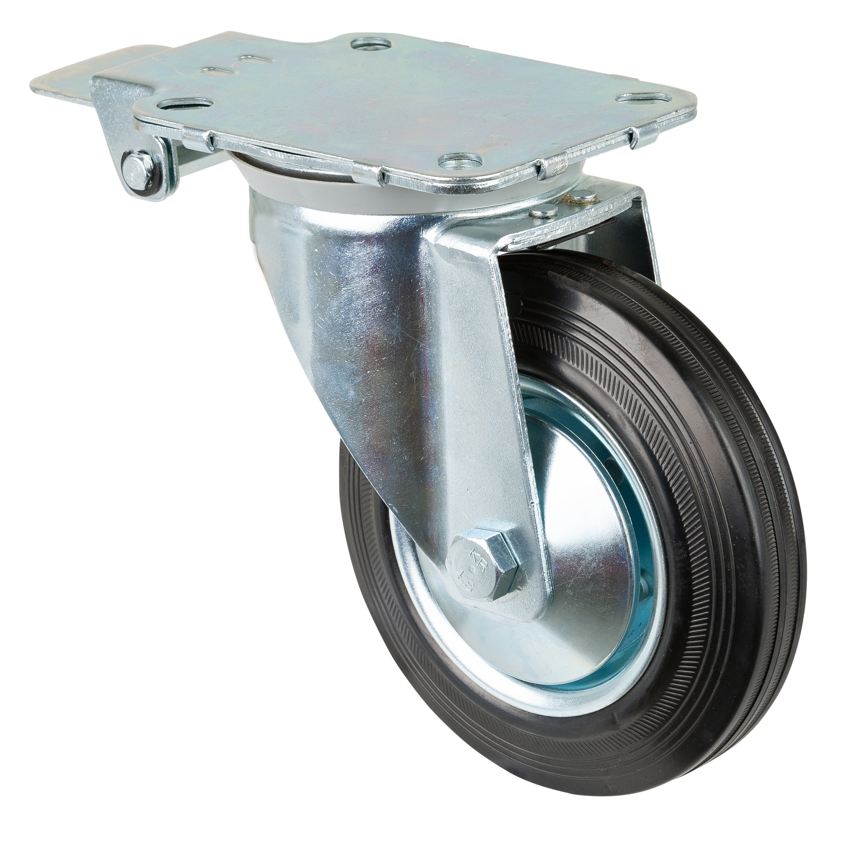 Swivel castor with central locking device Swivel castor with central locking device
