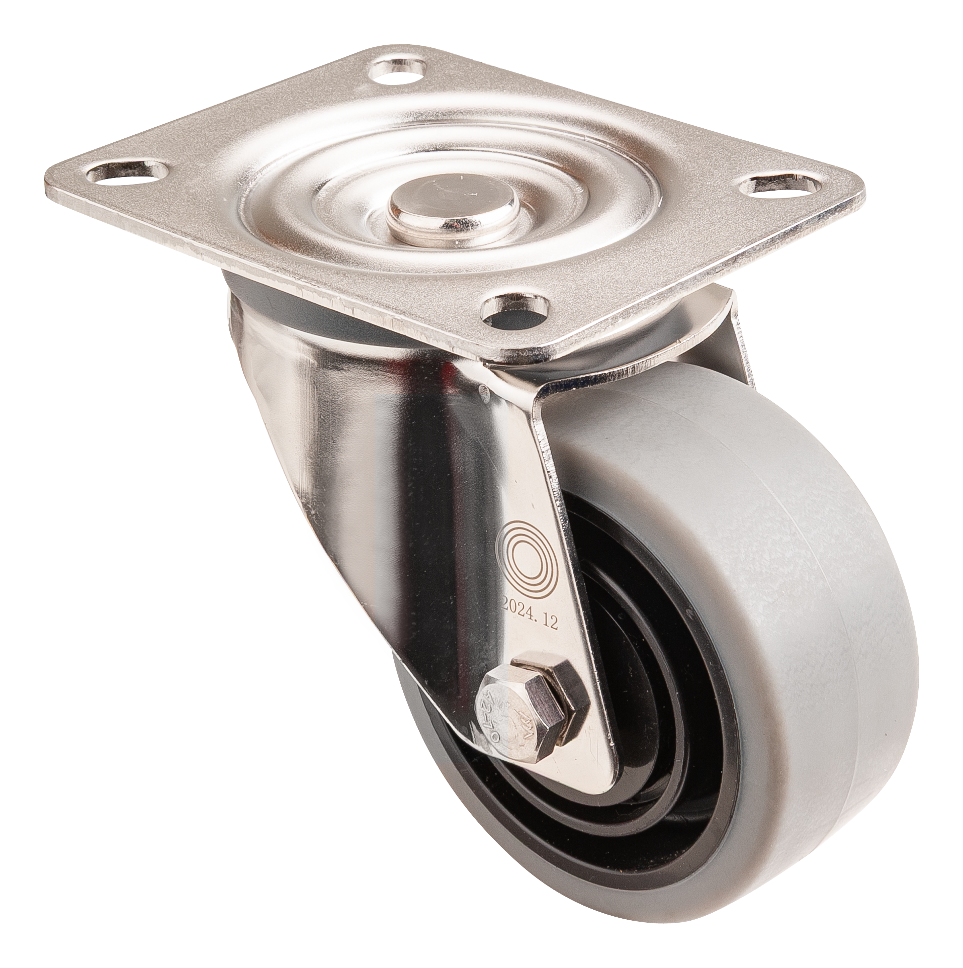 Stainless steel transport castor
