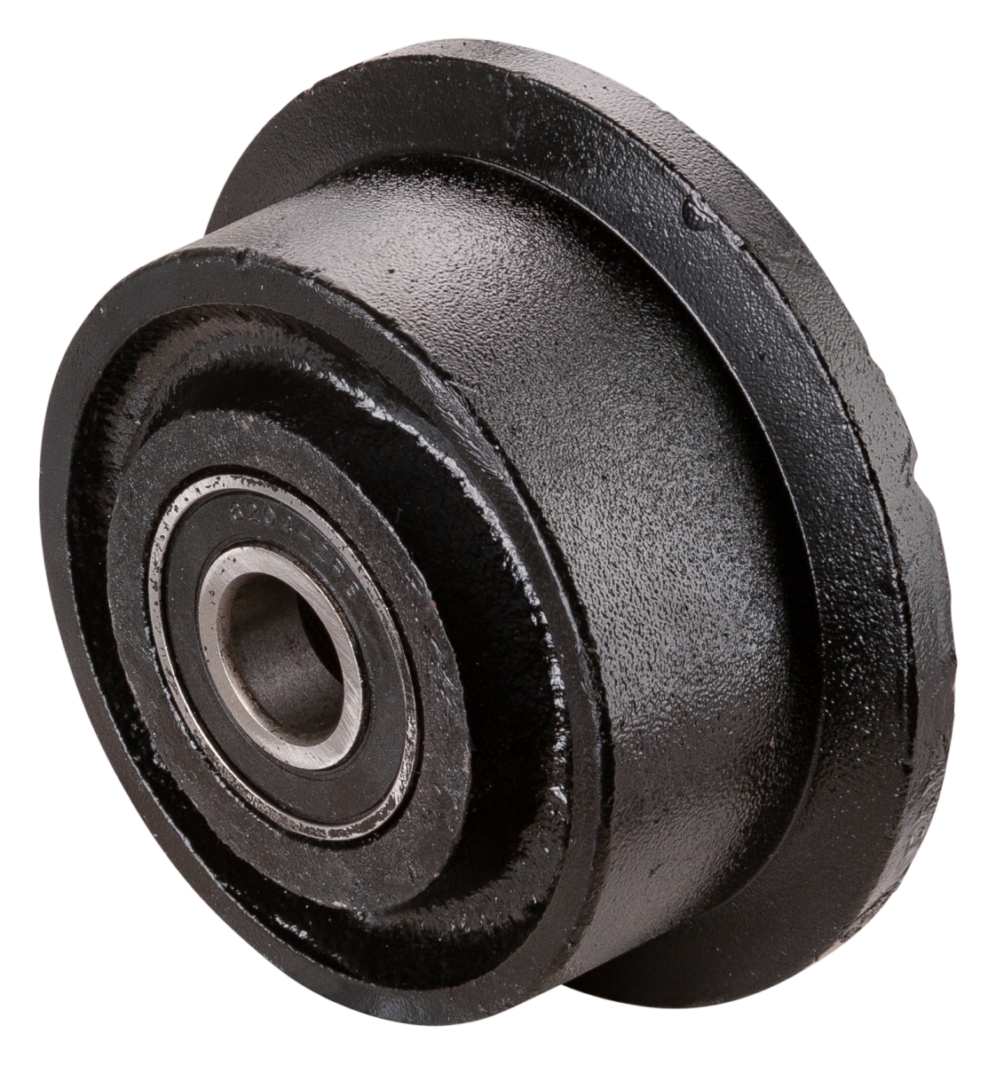 Flanged cast iron wheel