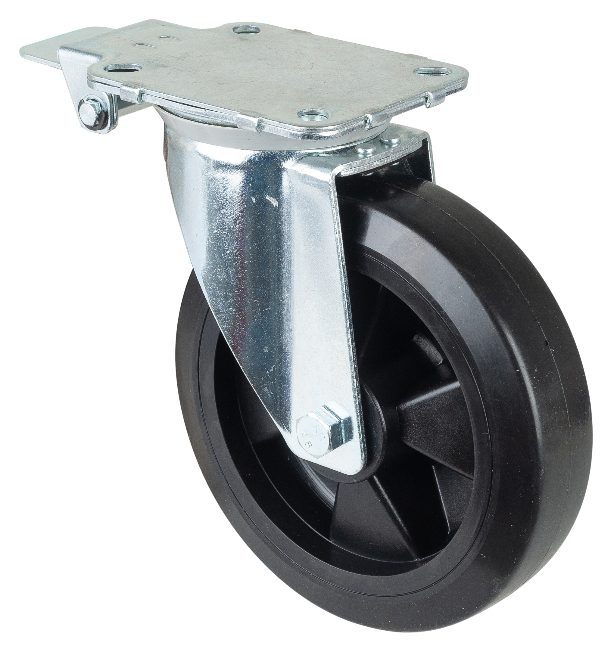Swivel castor with central locking device Swivel castor with central locking device